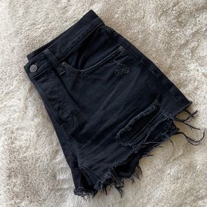 Black Mid Rise Shorts by Free People